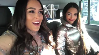 JIMMY FALLON, HERE WE COME! Nikki and Brie fight NYC traffic for TV appearances!   YouTube 1080p
