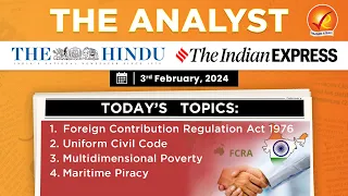 The Analyst | 3rd February 2024 | Vajiram & Ravi | Daily Newspaper Analysis | Current Affairs Today