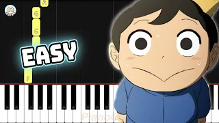 Ousama Ranking OP 2 - "Hadaka no Yuusha" - EASY Piano Tutorial & Sheet Music