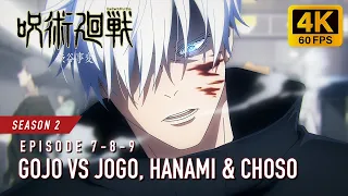 Gojo vs Jogo, Hanami, Choso, Mahito and Geto Full Fight [4K 60FPS] | JUJUTSU KAISEN Season 2