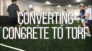 Converting Concrete to Turf - Fast and Easy