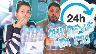 Chi BEVE più ACQUA in 24h? - CHALLENGE 🚰