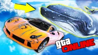 ОТКУДА ОН ТУТ ВЗЯЛСЯ?! ОГРОМНЫЙ КИТ УПАЛ С НЕБА ПРЯМО НА ГОНОЧНУЮ ТРАССУ ► GTA 5 ONLINE (Угар)