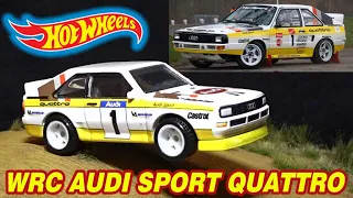 Hot Wheels WRC Audi Sport QUATTRO Rally Die-cast Car Review & History | 1:64 Scale Model Racing Car