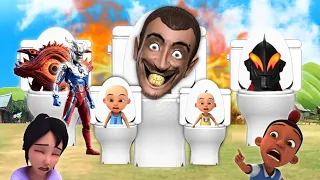 Upin Ipin Ultraman zero melawan skibidi toilet dan mengubah upin Ipin menjadi skibidi toilet