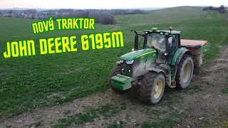 Nový traktor John Deere 6195M a rozmetadlo Amazone Profis Hydro I Agro Dolní Kralovice