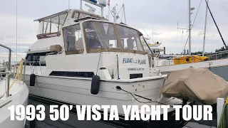 Tour a 1993 50' Vista (Horizon) Yacht | Boating Journey
