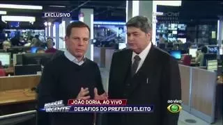 João Doria fala sobre os desafios na prefeitura de São Paulo