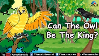 PANCHTANTRA ~ Can The Owl Be The King (English) - Animated Story for Kids | Moral Story