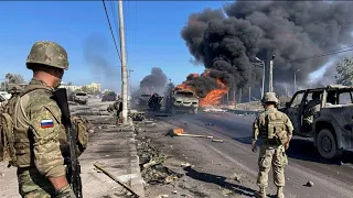 A convoy of 2,000 French troops was destroyed by Russian troops as they entered the border