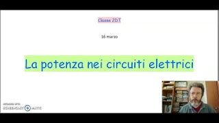 Lezione 16.3 - La potenza nei circuiti elettrici