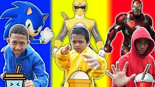 DRAMA MINUMAN KARAKTER SUPERHERO PART 2! SAPUTRA JADI SONIC😱 | Mikael Family