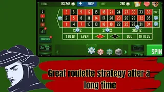 Great Roulette strategy after a long time| Roulette strategy to win