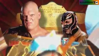 WWE Summerslam 2010 Promo Match Card - Kane vs Rey Mysterio World Title Match