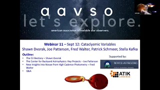 Cataclysmic Variables Observing Section Webinar