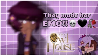 Omg it's better than we thought they made her EMO💀🖤//The owl house🦉//ft.timeskip designs//gacha club