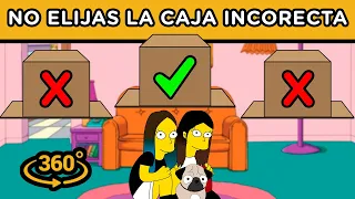 ADIVINA EN QUE CAJA ESTA EL YOUTUBER | VERSIÓN YOUTUBERS EN LOS SIMPSON | RETO 360 | YOU OCIO