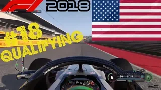 F1 2018 PS4 Career Mode | USA Grand Prix | Q2 [4K 60fps]