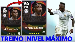 TREINO NÍVEL MÁXIMO VINÍCIUS JÚNIOR 96 | CARTA NORMAL REAL MADRID | EFOOTBALL 2023 MOBILE