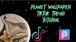 Planet wallpaper tiktok trend tutorial | How to make planet wallpaper in PicsArt