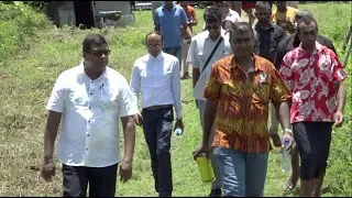 Fijian Minister for Agriculture officiates at the launching of Squash Planting Program