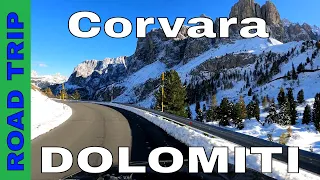 ROAD TRIP CORVARA DOLOMITES│from Passo Gardena to Corvara 4K │Scenic Drive Dolomiti UNESCO Dolomiten