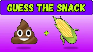 Guess The Snack And Candy By Emoji 🍕🍭  Emoji Quiz