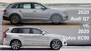 2020 Audi Q7 vs 2020 Volvo XC90 (technical comparison)