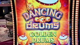 CRAZY Max Bet Bonuses On New Dancing Drums!