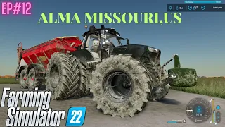 PLOW,LIME SPREAD AND SEEDING || FARMING SIMULATOR 22 || GAMEPLAY EP#12 || ALMA MISSOURI,US MAP || 4K