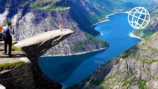 Hiking to Trolltunga, Norway  [Amazing Places 4K]