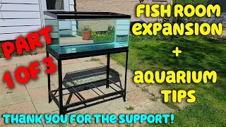 Fish Room Expansion + Aquarium Tips + Full Tour (Part 1 of 3)