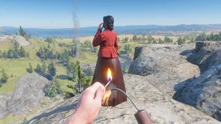 🔥🧨[4K] Dynamite & Fire Bottle Gameplay #39 - Red Dead Redemption 2