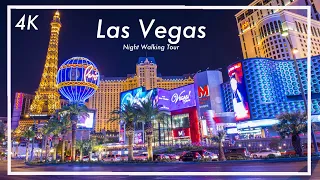 [4K] Las Vegas 🇺🇸 | The Ultimate Las Vegas Experience: A 4K Walking Tour of The Strip at night!