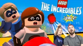 Lego The Incredibles Gameplay Part 2: ElastiGirl Saves the Day!