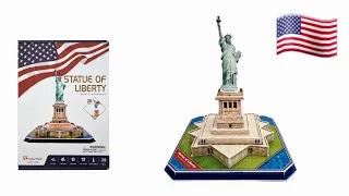 Statue of Liberty 3D Puzzle by CubicFun® - Step by Step