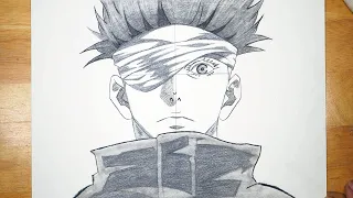 Easy Anime Drawing | How to Draw Gojo Satoru - [Jujutsu Kaisen ] Step by Step