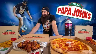 PAPA JOHN'S BIG MATCH BUNDLE CHALLENGE | BeardMeatsFood