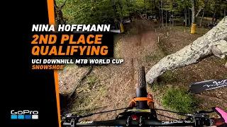 GoPro: Nina Hoffmann - 2nd Place Qualifying Run in Snowshoe | 2023 UCI Downhill MTB World Cup