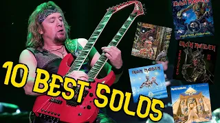 10 of the best! - Adrian Smith solos (Iron Maiden)