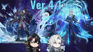 Ver.4.1 Spiral Abyss Floor 12 Wriothesley ＆ Neuvillette ☆9 Stars / リオセスリ＆ヌヴィレットの両単騎でVer.4.1 螺旋12層攻略