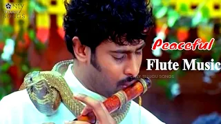 PRABHAS POURNAMI MOVIE PEACEFUL FLUTE MUSIC | CHARMY KAUR #chandramohan #flutemusic