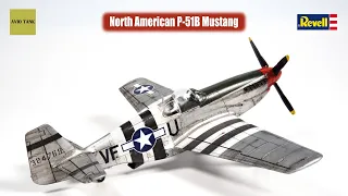 NORTH AMERICAN P-51B MUSTANG - MODEL KIT REVELL - 1/72 - WWII AIRCRAFT.