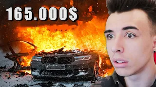 ACEST YOUTUBER SI-A EXPLODAT MASINA DE 165.000€ BMW M5 😢