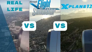 MSFS 2020 vs X-Plane 12 vs Real Life! Takeoff in Antalya