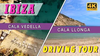 IBIZA: Cala Vadella / Cala Llonga - Driving Tour (4K Ultra HD)