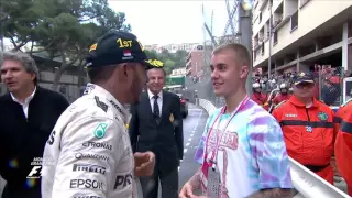 F1 2016 Justin Bieber hangs out  Monaco Grand Prix winner Lewis Hamilton (Online Sporting)