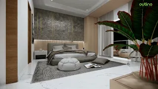 Attractive 3BHK Flat Interior Design at Marina Skies | 3D Walkthrough