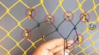 Net mending | How to repair network breakage? Knots and techniques