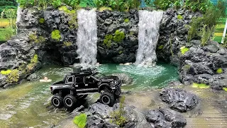 How To Make Untra-Realistic Diorama Waterfall  Epoxy Resin Art / Clay Artist